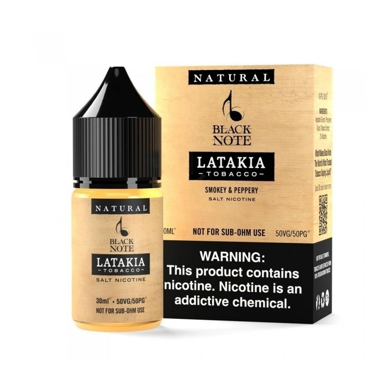 Black Note Latakia Tobacco Salt Likit Black Note Latakia Tobacco Salt Likit