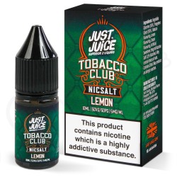 Just Juice Tobacco Club Lemon (Tütün ve Limon) E-Likit - Cepte Narg...