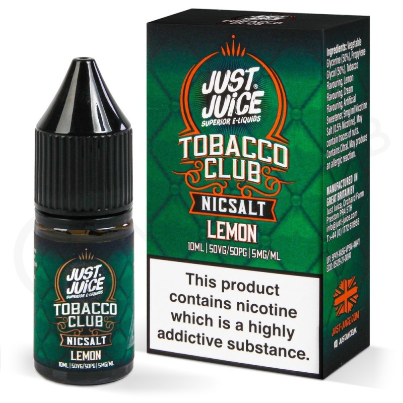 Just Juice Tobacco Club Lemon (Tütün ve Limon) E-Likit - Cepte Narg... Just Juice Tobacco Club Lemon (Tütün ve Limon) E-Likit - Cepte Narg...