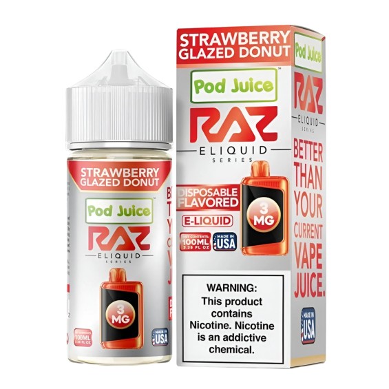 Pod Juice - X Raz - Strawberry Glazed Donut